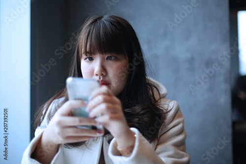 Teen girl depressed to read messages