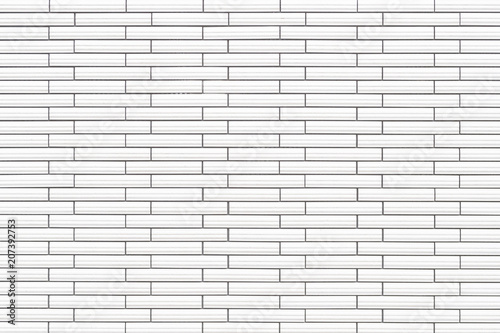 White Ceramic tile brick wall texture and background