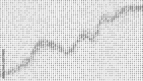 Gradient Binary Code Digits Background