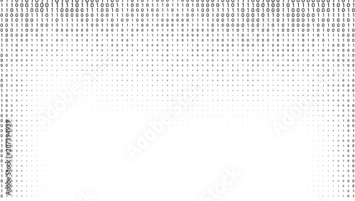 Gradient Binary Code Digits Background