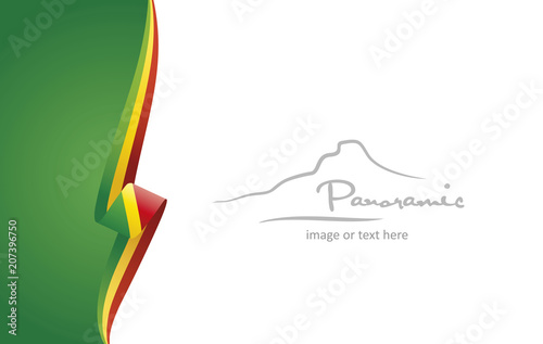 Congo abstract flag brochure cover poster background vector