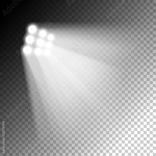 Projector isolated on a transparent background. Vector illustration.