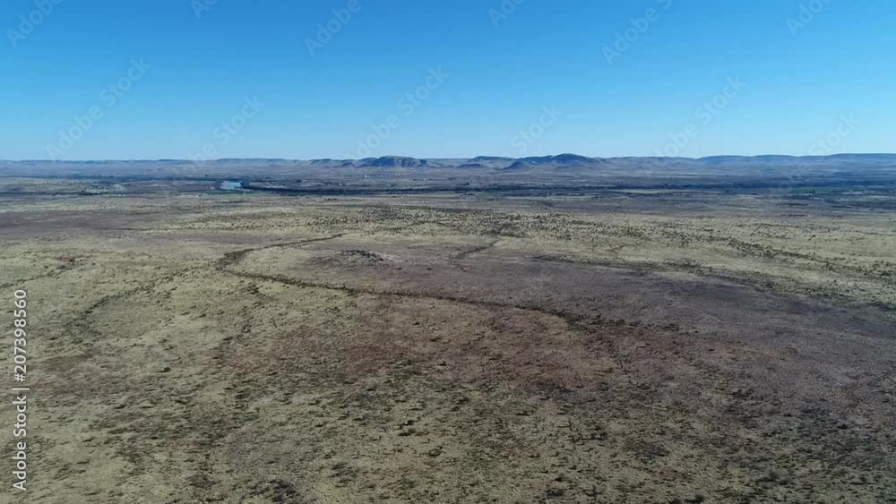 Aerial views over the Kalahari region in South Africa Aerial views over the Kalahari region in South Africa