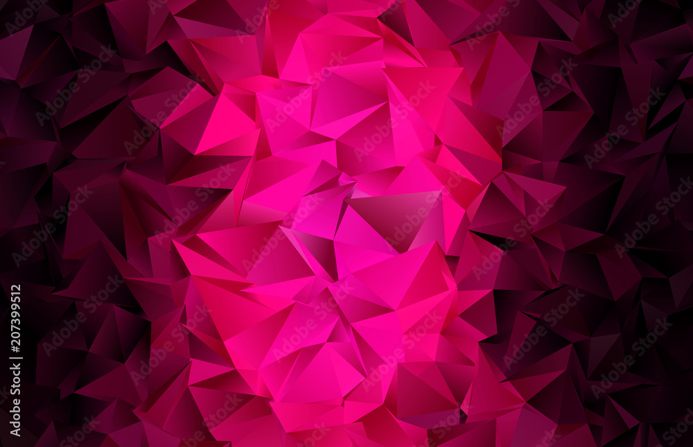 Naklejka premium Abstract Low-Poly triangular modern background