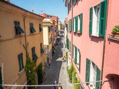 Canvas Print Village streets of the Cinque Terre, Italy