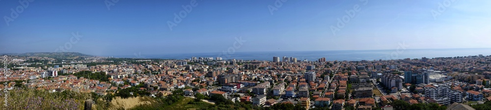 the city of montesilvano from above
