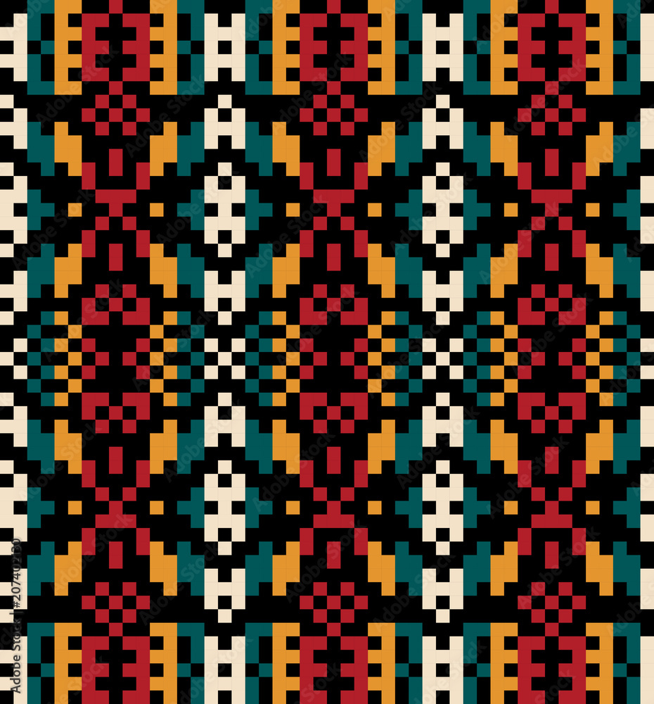Fototapeta premium Tribal colorful ethnic texture 