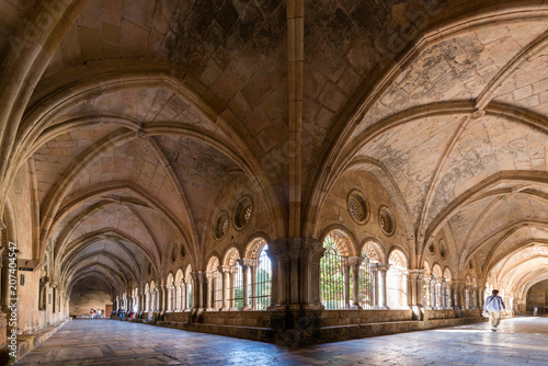 TARRAGONA  SPAIN - OCTOBER 4  2017  Interior of the Cathedral of Tarragona  Catholic Cathedral . Copy space for text.