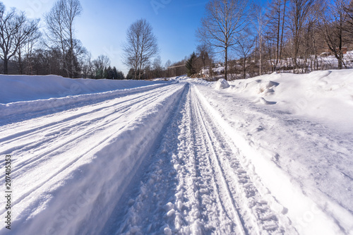 winter snow road