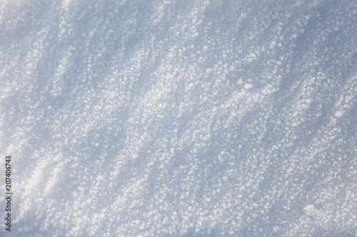 Snow and frost texture and background. Winter white pattern for Christmas and New Year.