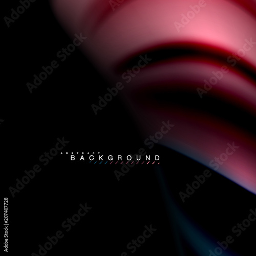 Fluid mixing colors vector wave abstract background design. Colorful mesh waves