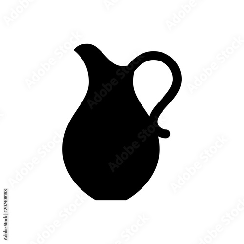 jugs silhouette vector icon