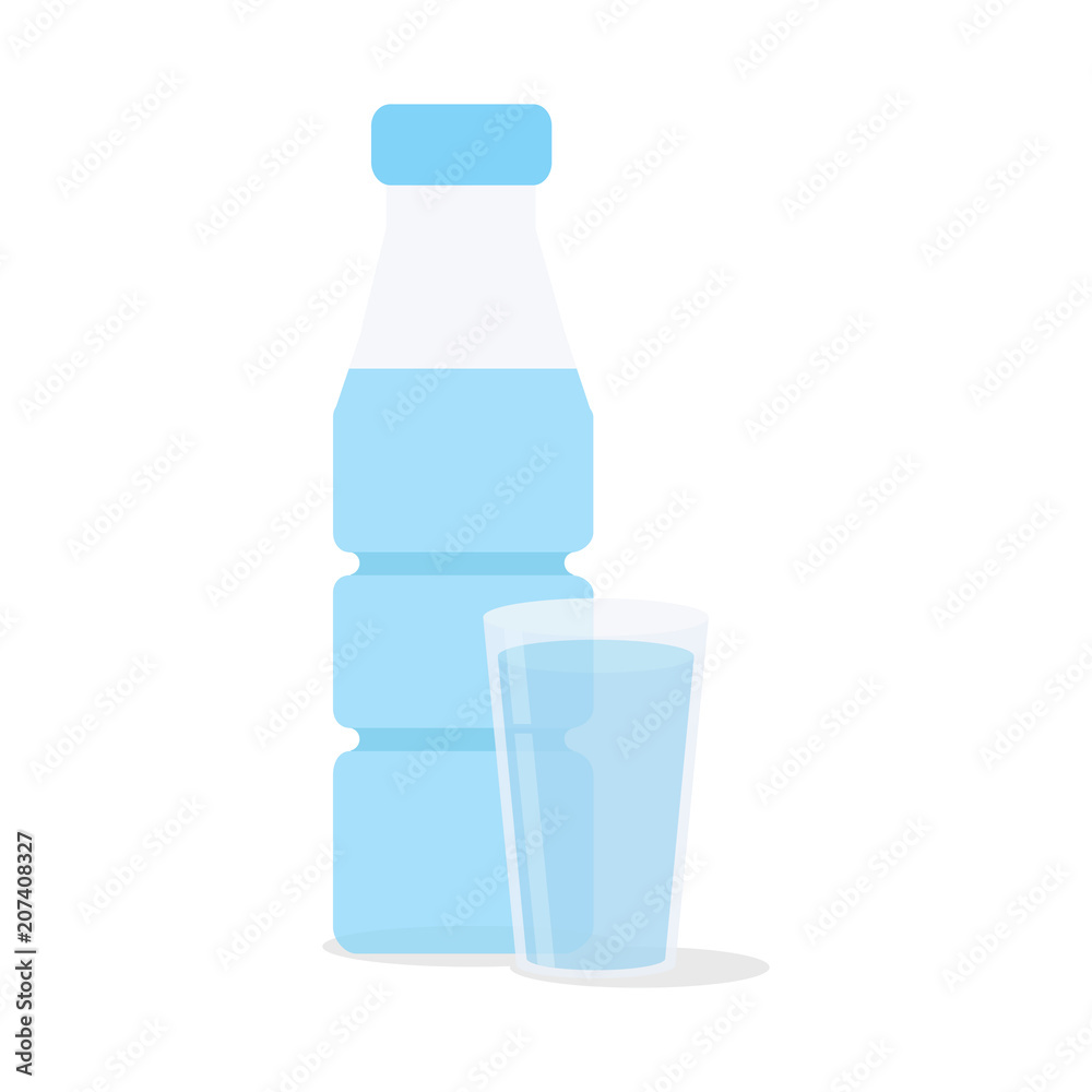 Vector illustration. Glass of water. Isolated icon. Vector illustration. Glass of water. Isolated icon.