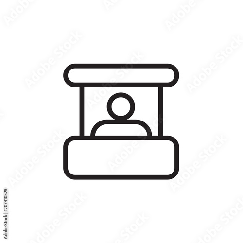 Sales booth icon Vector illustration, EPS10.