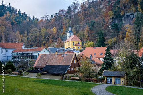 Quadro su tela Landschaftsaufnahmen aus dem Zittauer Gebirge Jonsdorfer Felsenstadt
