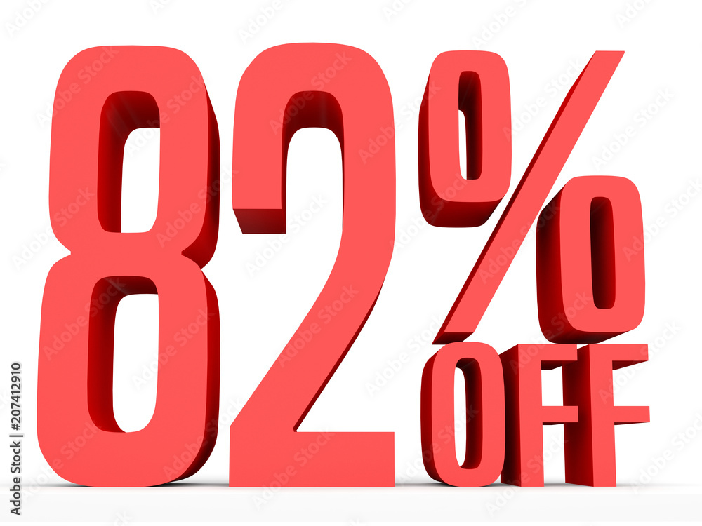 Eighty two percent off. Discount 82 %. Eighty two percent off. Discount 82 %.