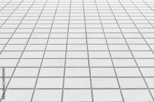 Outdoor tile floor Perspective view