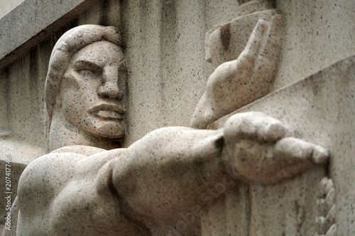 Philadelphia post office bas relief photo