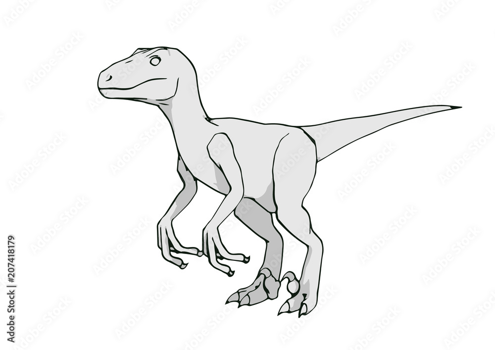 Fototapeta premium sketch of a dinosaur vector