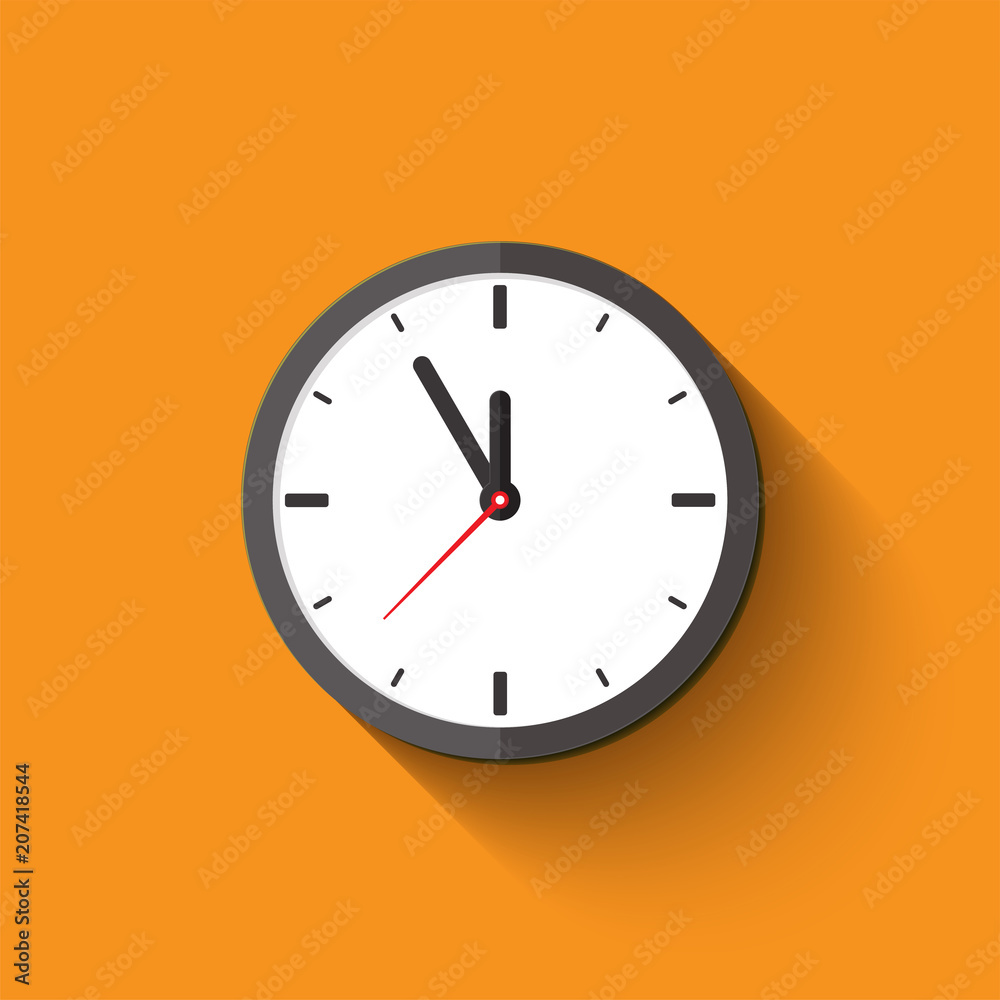 clock flat style