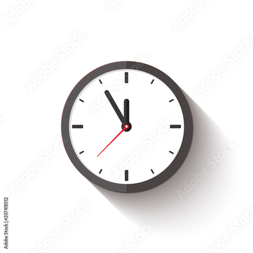 clock flat style