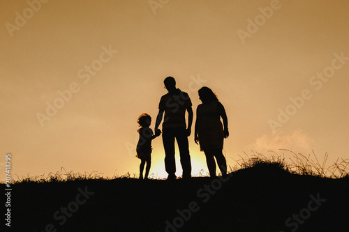 Couple with cloud sky backlight