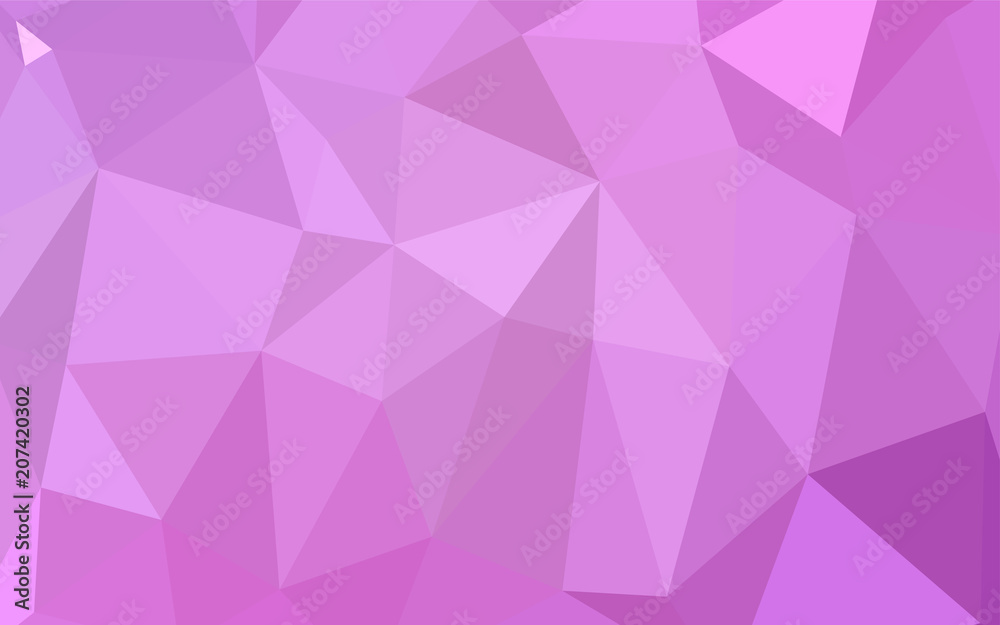 Obraz premium Light Pink vector shining triangular cover.
