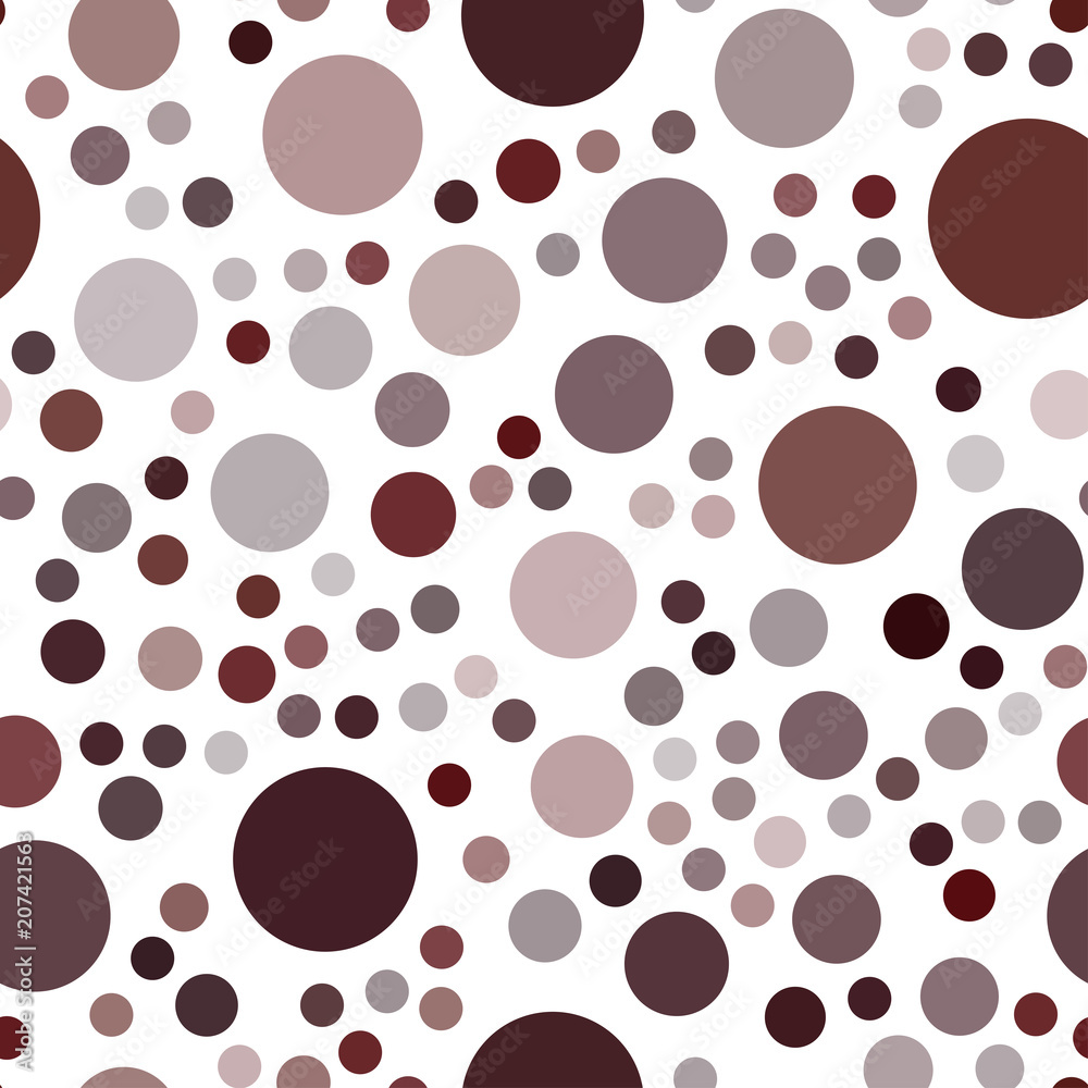 Dark Red vector seamless template with circles. Dark Red vector seamless template with circles.