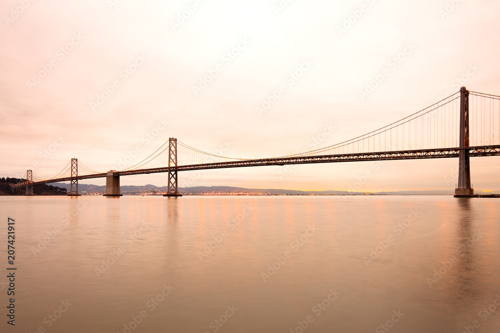 San francisco-oakland bay bridge over San Francisco Bay, San Francisco, California, USA