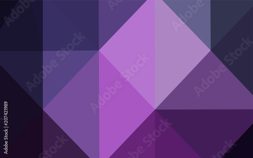 Dark Purple, Pink vector abstract polygonal background.