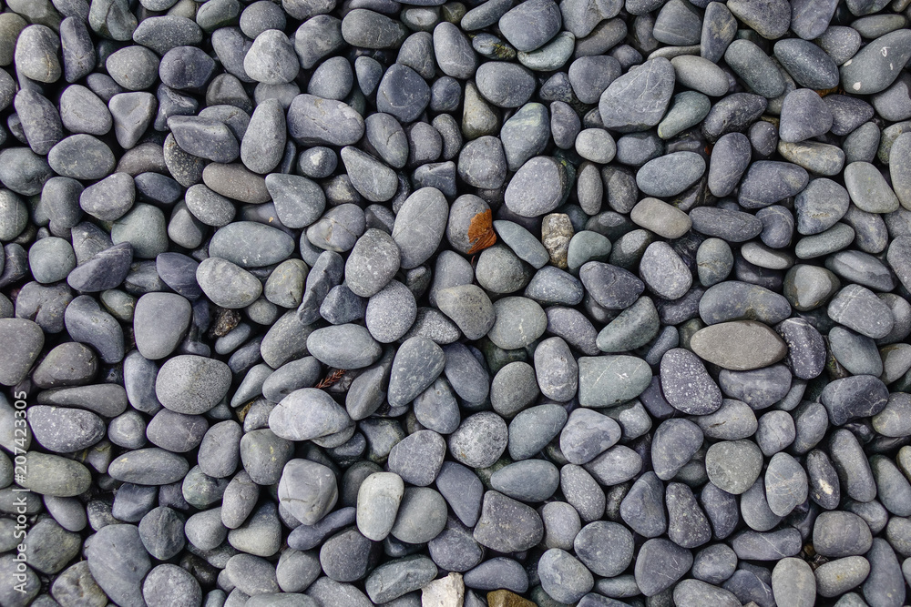 Rocks at a small zen garden