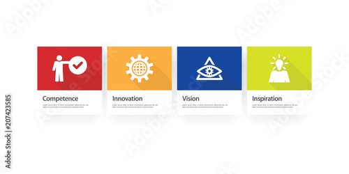 Excellence Infographic Icon Set