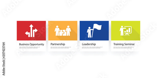 Corporate Management Infographic Icon Set