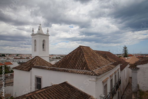 Church Igreja de Santiago before renovation, Tavira, Portugal.