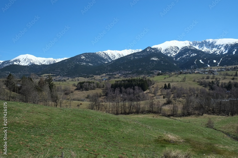 French landscape near Mont Louis French landscape near Mont Louis
