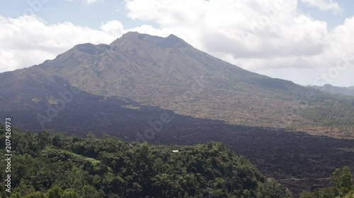 Volcano Batur on a trpoical island of Bali, Indonesia. photo