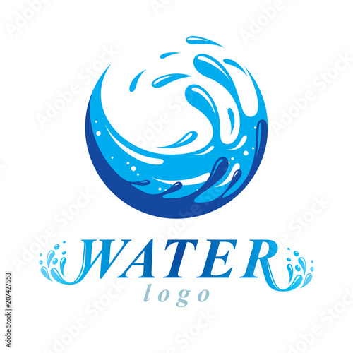 Pure water vector abstract ...