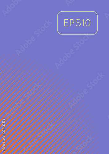 Cool cover template. Minimal trendy vector with halftone gradients. Geometric cool cover template for flyer, poster, brochure and invitation. Minimalistic colorful shapes. Abstract illustration.