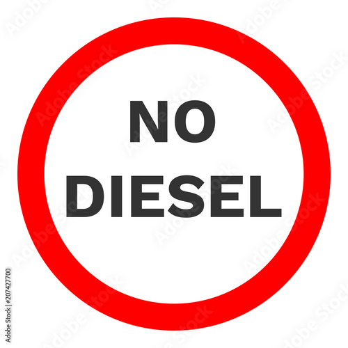 Free Download NO DIESEL sign. Vector. - GFXLoad
