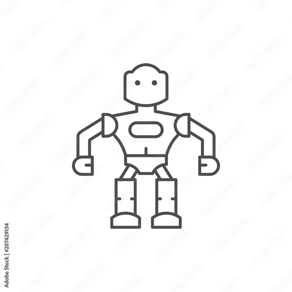 Robot line icon Robot line icon