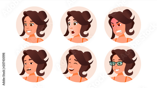 Woman Avatar People Vector. Default Placeholder. Strong Pictogram. Flat Character Illustration
