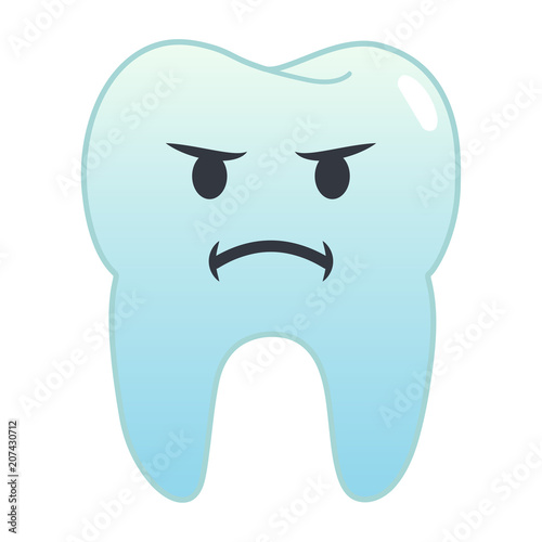 Zahn Emoji - beleidigt