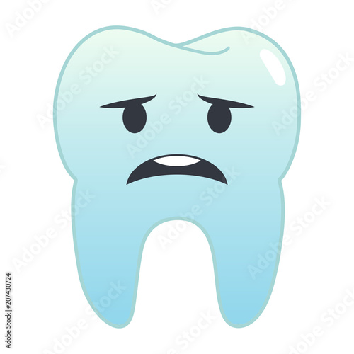 Zahn Emoji - besorgt
