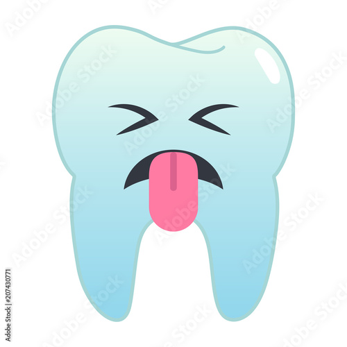 Zahn Emoji - angewidert