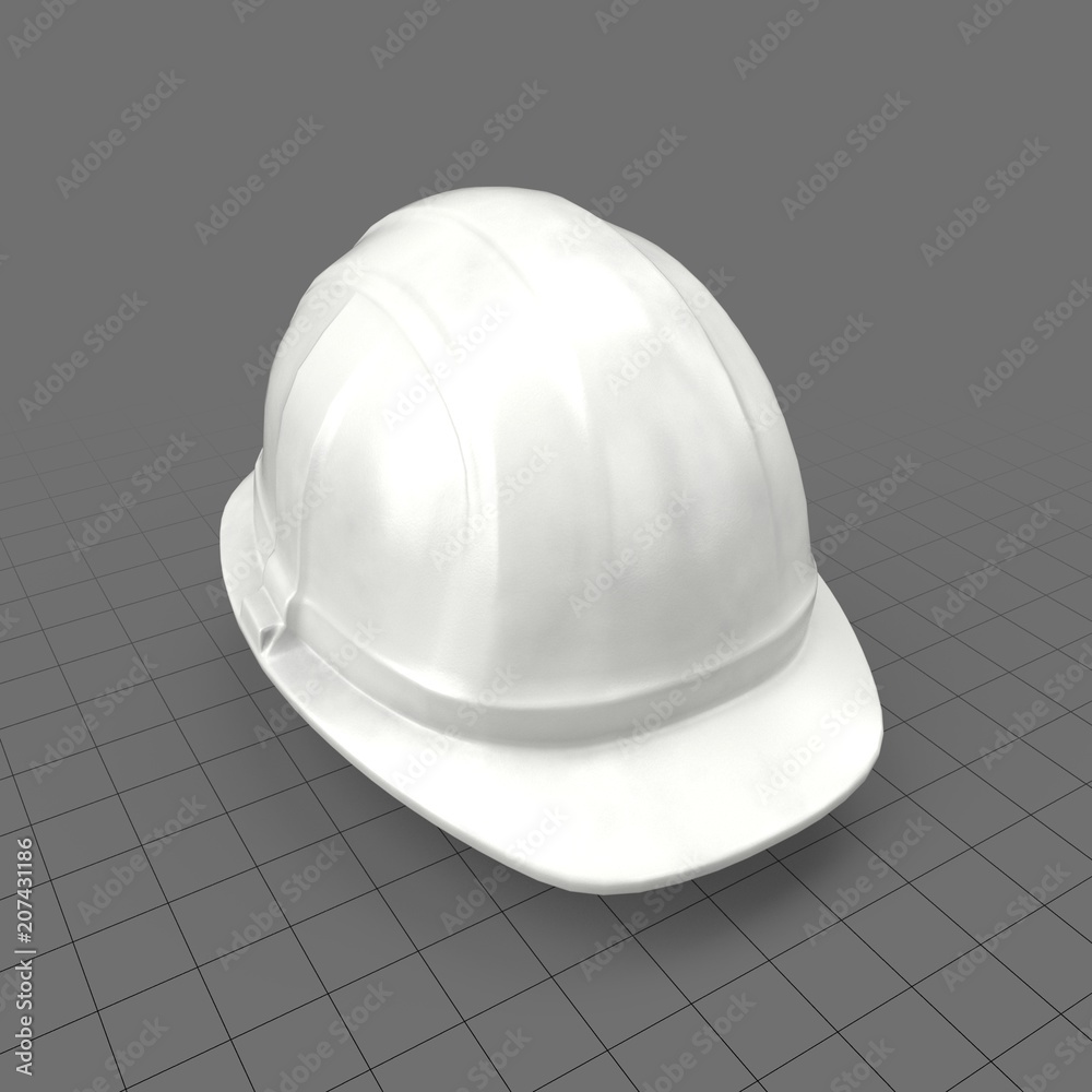 Construction worker's hard hat Stock 3D asset | Adobe Stock
