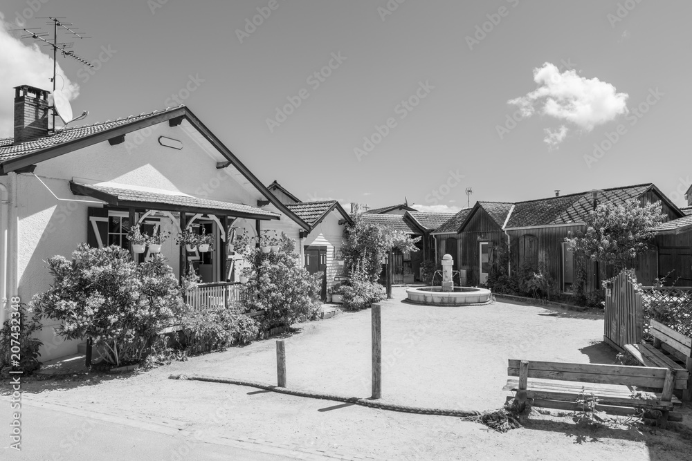 Fototapeta premium BASSIN D'ARCACHON (France), village de L'Herbe près du Cap Ferret