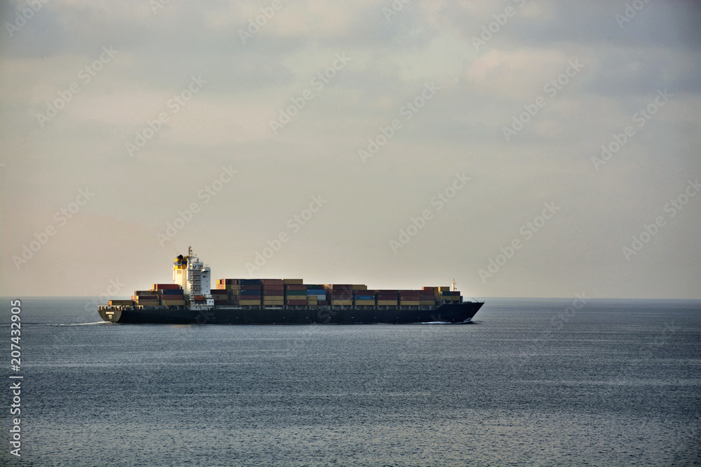 container ship at sea container ship at sea