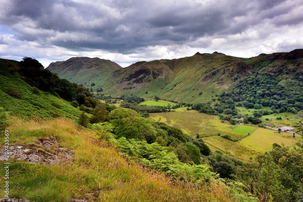 Dark clouds over the Patterdale common