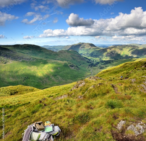 Hikers rucksacl on Hartssop above How photo