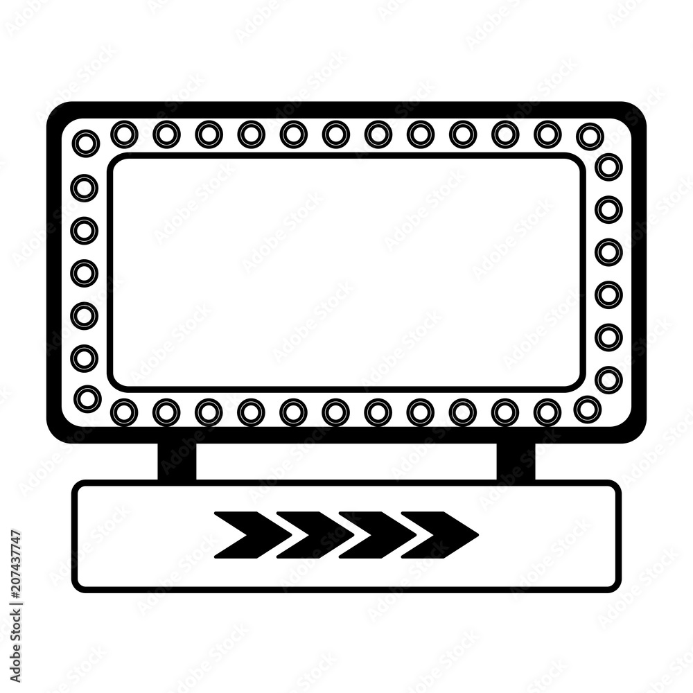 label with lights retro style vector illustration design label with lights retro style vector illustration design